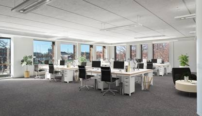 Visionsbild - Kontorslandskap Sten Sturegatan 12