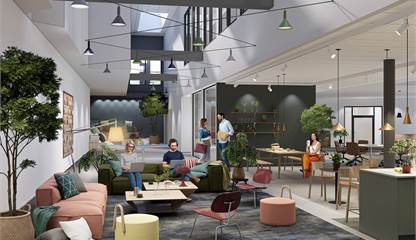 Ljusgård i kontorsplan 1tr Mörby Centrum