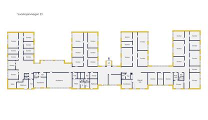 Planlösning Vuoskonjärvivägen 13