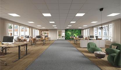 Visionsbild öppet kontor Arenavägen 41