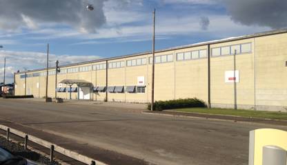 Lagerfasad mot Ågatan Lundavägen 142