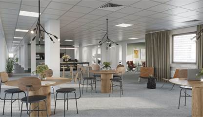 Visionsbild av kontoret på Boplatsen 3. Boplatsgatan 8