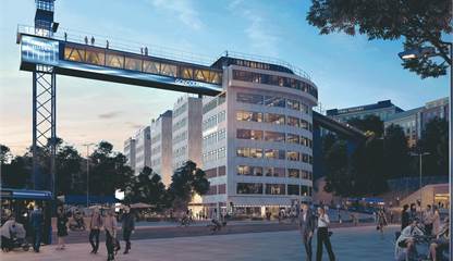 Visionsbild Katarinahuset från Södermalmstorg Katarinavägen 11