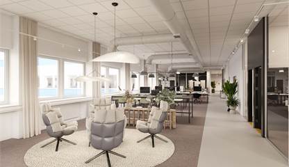 Lounge ytor (rendering) Röntgenvägen 2